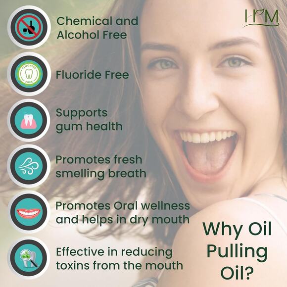 Happy Moms Oil Pulling with Rosemary & Peppermint Essential Oils for Oral Health - Picture 3 of 6